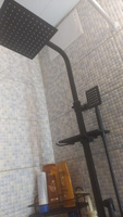 Душевой комплект с тропическим душем, гигиеническим душем, душевая стойка (система) со смесителем, душевой гарнитур черный для ванны и душа, душевой кабины #117, Евгений П.