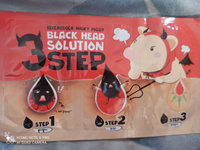 Elizavecca Патчи для удаления черных точек Black Head Solution 3 Step Nose Strip #4, Анна К.