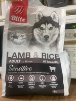 Сухой корм BLITZ ADULT ALL BREEDS SENSITIVE LAMB & RICE для взрослых собак всех пород с ягненком и рисом (15 кг) #7, Елена Ф.