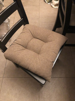 Подушка для сиденья МАТЕХ MELANGE LINE 42х42 см. Цвет светло-коричневый, арт.32-939 #9, anna m.