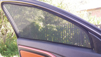 Шторки на передние двери в машину Лада Веста Lada Vesta + SW Kross PREMIUM ЗАТЕМНЕНИЕ 75% на встроенных магнитах, каркасная солнцезащитная сетка, съемная тонировка для окон в авто 2 шт #3, Александр В.