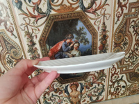 Блюдо сервировочное для подачи из керамики "Линден", размер 20х13х1,5 см, цвет белый #106, Наталья К.