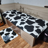 Коврик прикроватный в спальню велсофт 72х50 см "Crazy Getup" Cow puc.16585-1 #8, Ольга Б.