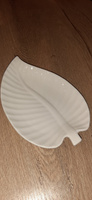Блюдо сервировочное для подачи из керамики "Линден", размер 20х13х1,5 см, цвет белый #64, Елена Д.