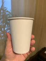 BIG CUP Набор одноразовых бумажных стаканов, белые, 350 мл, 50 шт., для кофе, чая, холодных и горячих напитков. #8, Светлана Г.