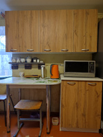 Кухонный модуль напольный со столешницей стол рабочий корпус белый фасады дуб вотан 600 см #14, ирина М.