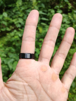 Кольцо черное унисекс, ширина 8 мм, размер 20 #32, Роман В.