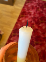 Умные свечи - набор белых свечей - 10шт (23х2,3см), 9 часов, декоративные/хозяйственные столбики, без запаха. #131, Ольга С.