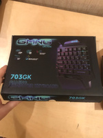 Игровой блок Оклик 703GK черный USB for gamer LED #51, Антон К.