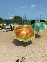 Зонт пляжный, с наклоном, диаметр 170 cм,высота 190 см + чехол для хранения #27, Надежда Д.