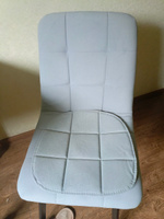 Комплект подушек на стул, серый, 38x39 см, 2 шт #20, Ирина С.