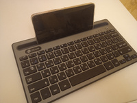 Клавиатура для компьютера Оклик 845M тонкая, беспроводная, мембранная, серо-черная #79, Андрей Щ.