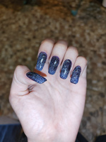 Гель лак для ногтей ADRICOCO Little Pixie синий светотражающий с блестками №02, 8 мл #121, Диана М.
