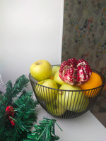 Shiny Kitchen, Фруктовница, ваза для фруктов, корзина для фруктов, Черная #105, Ольга У.