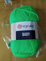 Пряжа YarnArt Baby (8233) Цвет - Светло-зеленый #32, Элина М.