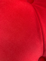 Анатомическая кушетка для наращивания ресниц и cалона красоты с держателями для лампы, Каретка, Красный Велюр, Oscar Red. #11, Марина Б.