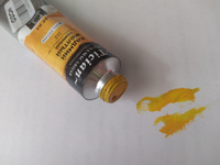 Масляные краски для рисования Tician Малевичъ, краски масляные художественные, кадмий желтый темный, 46 мл #186, Лилия А.