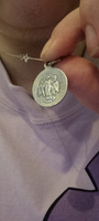 Именная икона-кулон на шею; иконка-подвеска нательная из мельхиора, медальон-образок с покрытием серебром; образ с именем Святая Мученица Дария Дарья Римская #16, Дарья Д.