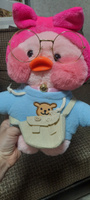Мягкая игрушка утка лалафанфан 30 см, одежда в ассортименте, розовая #49, Елена С.