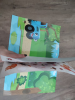 Многоразовые наклейки для малышей, Буква Ленд Синий трактор, "Животные леса", книжка с наклейками #34, Ольга Б.