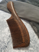 Расческа деревянная для волос, гребень массажный из натурального сандалового дерева #16, Никита Ч.