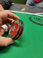 Прозрачная фишка для игры в покер с красным узором из акрила #5, Григорий К.
