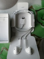 Наушники проводные для телефона iPhone Apple EarPods Lightning, белый (MMTN2ZM/A) #7, Анна С.