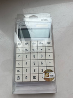 Калькулятор настольный Deli Nusign, белый, 12-разрядный, 165х103х15 мм #7, Евгений С.