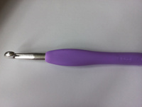 Крючок для вязания с мягкой ручкой 2,5 мм #25, К о.
