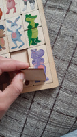 Развивающая деревянная игра пазл для малышей "Зоопарк" (развивающие пазлы для маленьких, подарок на день рождения, для мальчика, для девочки) Десятое королевство #87, Яна К.