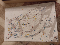 Картина по номерам маленького размера (холст на картоне) - Красочная сова #99, Екатерина М.