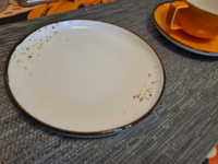 Тарелка десертная с бортиком фарфоровая Magistro "Церера", диаметр 18 см, цвет белый #6, Ольга