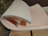 Мебельный поролон EL2545 40x1600x2000мм, плотность 25 кг/м3, жесткость 45 кПа, цвет оранжевый, пенополиуретан мебельный средней плотность повышенной жесткости #40, Харитонова О.