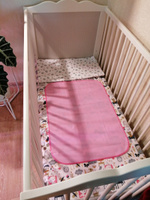 Клеенка детская в кроватку 50*70 см (+/- 2 см) с окантовкой Чудо-чадо, КОЛ08-002, розовая / для новорожденных на кровать подкладная многоразовая #97, Надежда Ф.