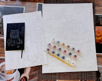 Картина по номерам на картонной основе LORI Медовый десерт 38х28,5 см, антистресс в подарок #107, Анастасия Т.