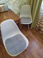 Комплект подушек на стул, темно-серый, 38x39 см, 4 шт #25, Валерия Л.