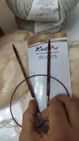 Спицы для вязания круговые деревянные 5.0 мм 60 см Knit Pro Cubics на тросике #2, Елена А.