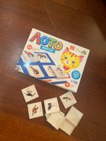 Детское развивающее лото "Мир животных", игровой набор из 24 пластиковых фишек + 4 игровых поля-карточки, по методике Г. Домана #7, Кристина Ш.