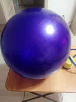 Фитбол, гимнастический мяч для занятий спортом, фиолетовый, 45 см, антивзрыв #91, Лилия К.