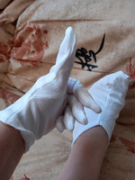 Перчатки и Носочки хлопковые для косметических процедур, перчатки М + носочки (универсальный) #2, Elena G.