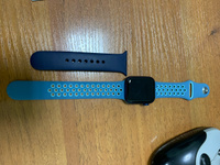 Силиконовый ремешок для часов Apple Watch 38/40/41 мм синий/голубой (№22) / Ремешок на часы эпл вотч 38/40/41 мм, размер S #5, Каролина Р.
