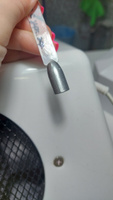 Patrisa Nail, Гель краска для ногтей Liquid Steel серебро с зеркальным эффектом 5 гр #67, Динара Х.