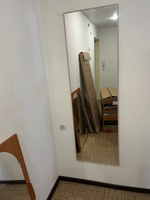 Декоративное интерьерное зеркало в раме большое прямоугольное на стену в спальню, TODA ALMA 160х50 см. Беленый дуб #36, Даниил В.