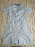 Медицинский халат женский Медис/Халат для студентов/Белый медицинский халат с рукавом 1/2/Медицинская одежда MediS/Медицинский халат на кнопках женский #67, Яна Г.