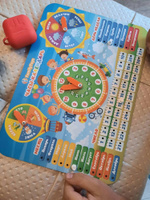 Обучающая игра FamilyToys "Часы - календарь" учим время, дни недели, времена года, развивающая игрушка от 3 лет для девочек и мальчиков, календарь детский, деревянные детские часы обучающие для детей #6, Нина К.