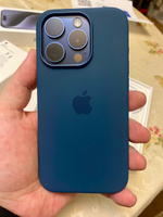 Силиконовый чехол MagSafe для iPhone 15 Pro, Silicone Case with MagSafe / синий (Storm blue) #1, Сергей К.