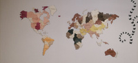 Карта мира настенная 160х85 украшение на стену интерьерное #67, Светлана ш.