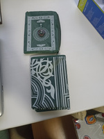 Дорожный молитвенный коврик для намаза (намазлык) с компасом и чехлом, зеленый #3, Мирзохусейн И.