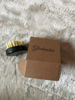 Щётка Gledenika для бороды и усов, волос, из натурального волокна тампико, жесткая/ Подарок для мужчины #2, Елена А.