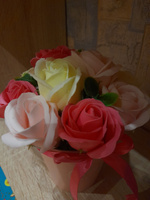 Букет из мыла, мыльных роз, подарок маме, цветы на 8 марта #49, Диана Х.